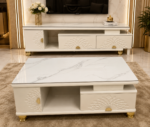 Marble TV Stand and Coffee Table