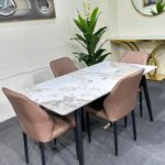 4-Seater Marble Dining Set