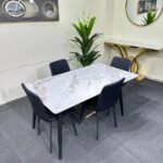4-Seater Marble Dining Set