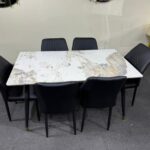 Marble Top Dining Table Set