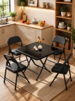 Modern 4-seater Foldable outdoor/Indoors Set - Image 2