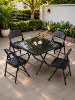Modern 4-seater Foldable outdoor/Indoors Set