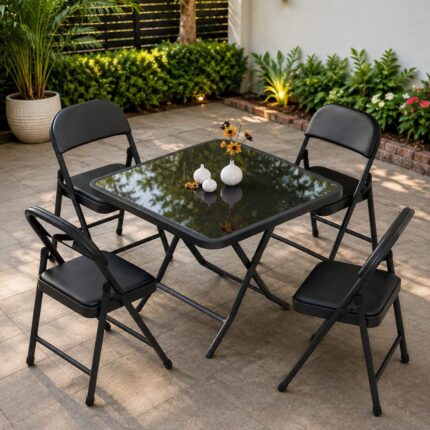 Modern 4-seater Foldable outdoor/Indoors Set