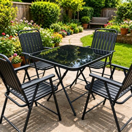 Modern 4-seater Foldable Outdoor/Indoor Set