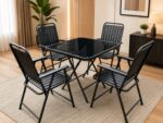 Modern 4-seater Foldable Outdoor/Indoor Set - Image 2
