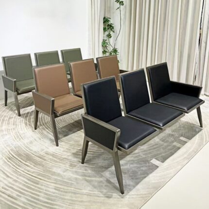 Modern Three-seater Visitors Waiting Bench.