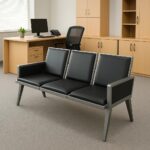 Modern Three-seater Visitors Waiting Bench. - Image 4