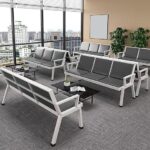 Three-seater Modern Visitors Waiting Bench - Image 2